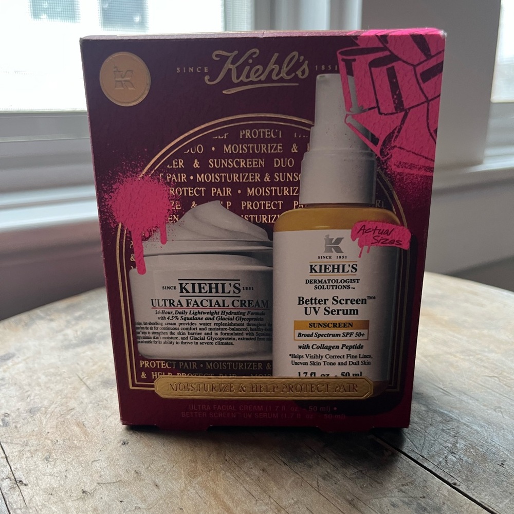 NEW Kiehl’s Ultra Facial Cream Moisturizer and Better Screen UV Serum